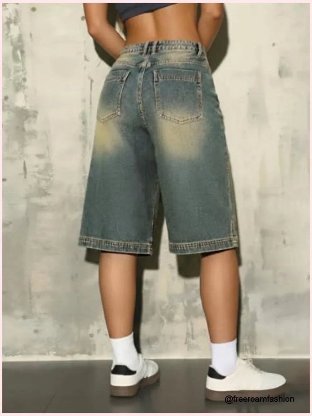 Baggy Y2K Wide Leg Denim Jorts
